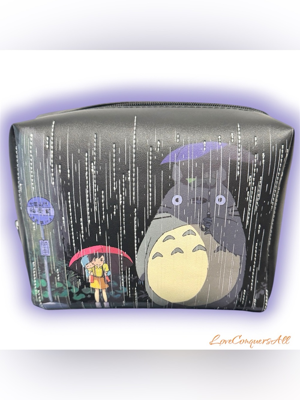 Studio Ghibli My Neighbor Totoro Rain Scene Cosmetic Bag